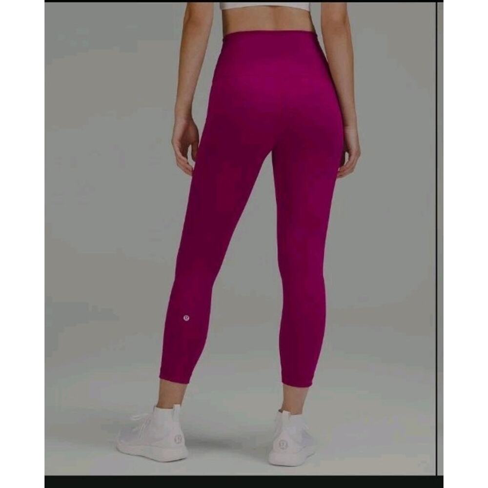 lululemon Wunder Train High-Rise Crop 23" Magenta Purple Activewear summer vibes